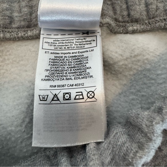 Adidas by Stella Sport McCartney Grey Joggers w Pink and Turquoise - Picture 8 of 9